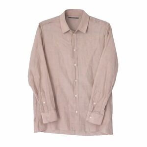 Brazeau Tricot Button Up Shirt Mauve Size  1/ US XS Silk blend Minimalist Sheer